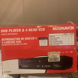 Magnavox DVD and VCR combo